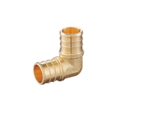 Prix usine ASTM F1807 coude PEX en laiton sans plomb 1 "X 1" raccord à sertir Barb pour tube PEX