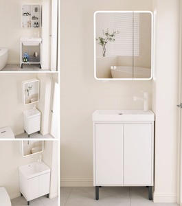 Bán buôn hiện đại tối giản không thấm nước treo tường Tủ đặt gốm (phải xử lý) thiết kế nhỏ gọn cho không gian nhỏ/căn hộ - Product Image 1