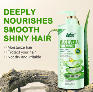 Venta al por mayor de champú de Aloe Vera orgánico personalizado 750ml hierbas naturales cuidado del cabello saludable reparación <span class=keywords><strong>hidratante</strong></span> pérdida de cabello suave <span class=keywords><strong>hidratante</strong></span> - Product Image 2