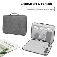 Housse imperméable mince et durable en similicuir pour ordinateur portable avec poignée housse de protection pour ordinateurs portables 13 15 16