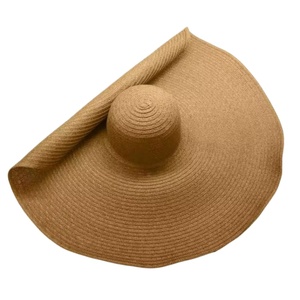 Wholesale Large Brim Floppy Straw <b>Hat</b> <b>Summer</b> Oversize Colorful Beach Sun <b>Hats</b> Foldable Roll up Beach Straw <b>Hat</b> for <b>Summer</b> Travel - Product Image 1