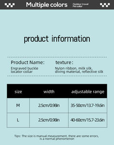 Collier de chien réfléchissant anti-perte réglable personnalisé par le fabricant avec positionneur et housse de protection nocturne - Product Image 6