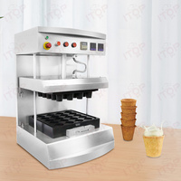 Machine à gaufres et moules à tartelettes électriques commerciales pour la fabrication de coupes à thé, de cornets à biscuits et de tasses à café comestibles