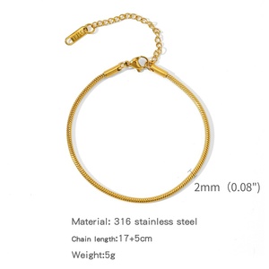 ヨーロッパ系アメリカ人ファッション女性用<span class=keywords><strong>18K</strong></span>真空メッキステンレススチールコンビネーションクロスボーダーリンクチェーンチャーム - Product Image 6