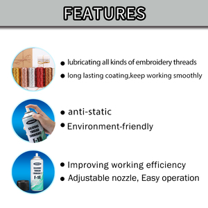 <span class=keywords><strong>Spray</strong></span> lubrificante a base di olio di <span class=keywords><strong>Silicone</strong></span> per filo per cucire per uso di trasporto - Product Image 3