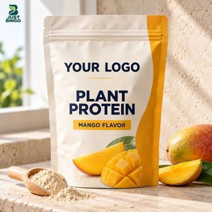 Poudre de protéines halal avec options de conditionnement en boîte et en sachet, formule et emballage personnalisés en marque blanche - Product Image 1