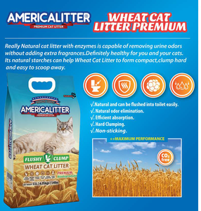 ทรายแมวจากพืชข้าวสาลีธรรมชาติ - แบบจับตัวเป็นก้อน ควบคุมกลิ่น เป็นมิตรต่อสิ่งแวดล้อม - Product Image 4