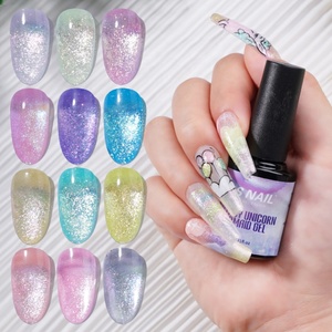 Vernis à ongles en gel, art des ongles, gel OEM, étiquette personnalisée, fantaisie arc-en-ciel, cheval, sirène, non toxique, inodore, tenue de 3 à 4 semaines - Product Image 1