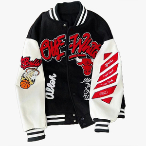 Street Design Sense All Match <b>Baseball</b> <b>Jacket</b> <b>Men</b> Women Spring High Street Fashion Brand Loose Casual Couple <b>Jacket</b> Coat - Product Image 3