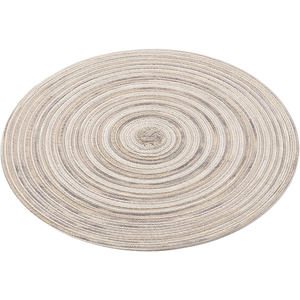 Napperons ronds à carreaux de Style Boho violet à la mode coton Polyester imperméable et réutilisable pour les mariages en gros - Product Image 4