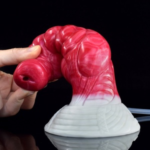 NNSX Wolf <b>Dildo</b> Knot Sex Animal Penis with Suction Cup for Women Animal Spiral Pattern Flexible Silicone Masturbator Sex Shop - Product Image 3