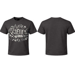 Camiseta Básica Clásica de Moda para Hombre, Color Personalizado de Fábrica, Tela de Algodón, Impresión Completa, Camisetas Básicas para Adultos para Ropa de Trabajo - Product Image 1