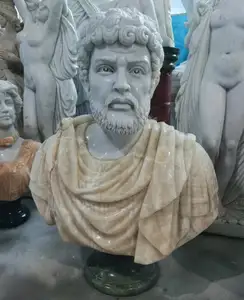 石罗马大型人头室内雕塑雕像