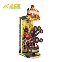 Machine d'arcade de boxe multi-points ACS Source Factory Sports Game Pusher, en bois, à monnayeur, en anglais