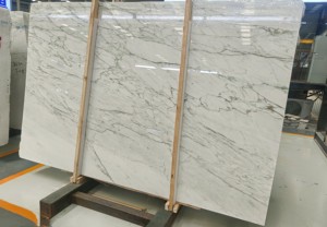 UnionStonE - Losa Grande de Mármol Blanco Estatuario Natural, Pulido, Moderno, Ecológico, Duradero, para Decoración Interior y Exterior - Product Image 3