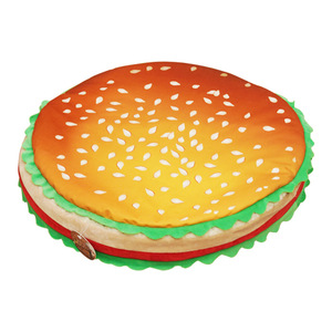 Cama para gatos con forma de hamburguesa, redonda, suave, de fibra de poliéster, para un sueño profundo, para usar en todas las estaciones. - Product Image 4