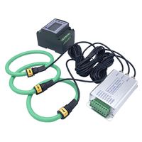 Pengukur energi pintar 3 fase dengan KWh Amp Volt tampilan LCD Modbus RS485 1% akurasi 1000A nilai Model saat ini XHD331