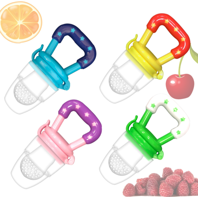 BPA Free Baby Teether Nipple Fruit Food Bite Silicone Baby Feeder Pacifier Silicon Baby Feeding