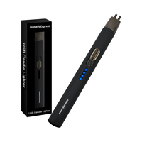 Briquet électrique moderne Homeify Express à arc, coupe-vent, anti-éclaboussures, rechargeable USB, pour usage intérieur, allumage longue durée pour cigarettes et bougies, rechargeable