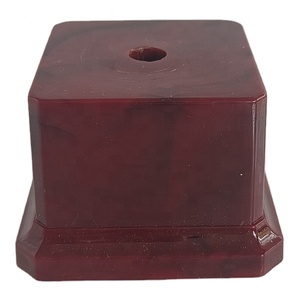Manufacturer wholesale custom design red plastic trophy base