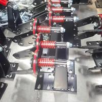 Roues de porte industrielles robustes en caoutchouc Jianglong de 6 pouces, sans frein, personnalisables OEM/ODM