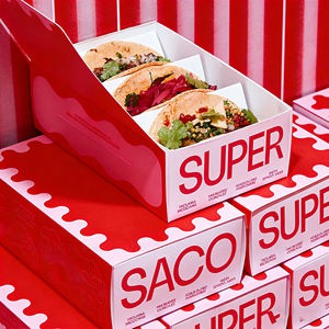 Scatola di Carta Kraft di Alta Qualità per Asporto di Fish and Chips, Confezione per Fast Food con Inserto per Pesce Fritto - Product Image 4