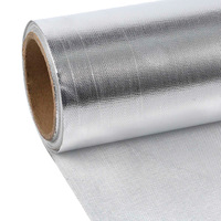 Tissu en fibre de verre d'aluminium ignifuge résistant aux flammes, imperméable, résistance à la chaleur 300°C, certifié ISO9001