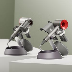 Organisateur de salle de bain support en acier support de sèche-cheveux magnétique support pour <span class=keywords><strong>Dyson</strong></span> <span class=keywords><strong>Supersonic</strong></span> avec organisateur de câble de prise d'alimentation - Product Image 2