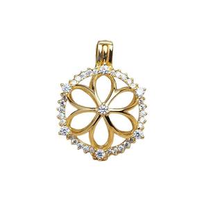 Accesorios de Joyería de Plata 925 para DIY, Cuentas sin Ojo, Colgante con Base Vacía 5840, Producto Semiterminado, Cuentas de 12-14mm, 3mm - Product Image 5