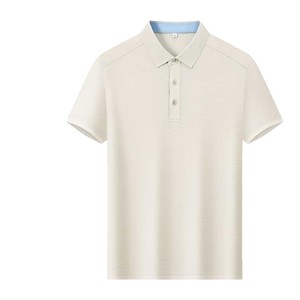 Camisa Polo de Lino y Tencel de Algodón para Hombre, Manga Corta, Transpirable, Ropa de Trabajo de Verano, Corte Holgado, Uniforme Corporativo Personalizado - Product Image 5