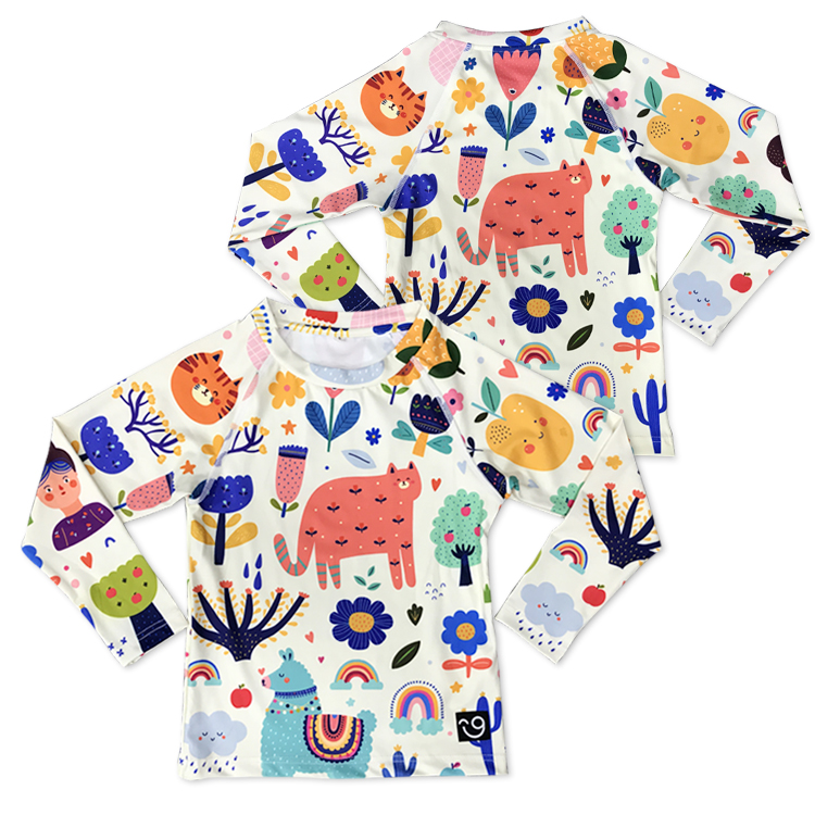 Оптовая продажа, детская одежда для плавания с сублимационной печатью