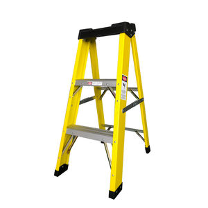 Plateforme d'échelle industrielle <span class=keywords><strong>en</strong></span> <span class=keywords><strong>fibre</strong></span> <span class=keywords><strong>de</strong></span> <span class=keywords><strong>verre</strong></span>, échelle extensible <span class=keywords><strong>en</strong></span> FRP, marchepied portable fin, 3 marches SL1 - Product Image 1