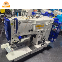 Machine à coudre pour vêtements et vêtements à tête plate avec trou de serrure Machines à boutonnières droites Machine industrielle à trou de bouton à œillet