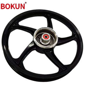 Nouvelle série de jantes <span class=keywords><strong>avant</strong></span> et arrière à cinq branches de 1,4 x 17 et 1,6 x 16 pouces avec jantes en alliage d'aluminium noir - Product Image 3
