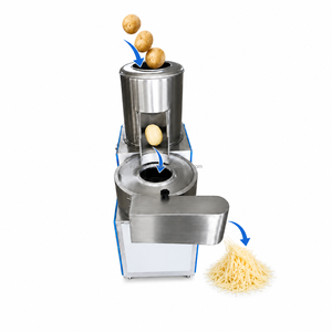 Machine <span class=keywords><strong>électrique</strong></span> <span class=keywords><strong>de</strong></span> lavage, épluchage et dé<span class=keywords><strong>coupe</strong></span> pour pommes <span class=keywords><strong>de</strong></span> <span class=keywords><strong>terre</strong></span>, manioc, yucca, taro, pour la production <span class=keywords><strong>de</strong></span> chips, frites, tranches, julienne et la transformation des légumes racineux - Product Image 5