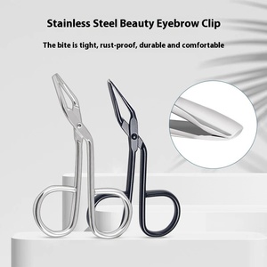 Recortador de cejas de precisión y pinzas, extractor de pelos finos para depilación de cejas y nariz, herramientas de maquillaje, accesorios - Product Image 3