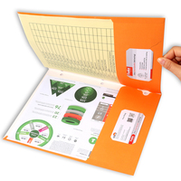 Foska Offre Spéciale papier matériel dossier de fichiers conception personnalisée lettre taille 3 trou poinçon double poche dossier pour bureau d'affaires