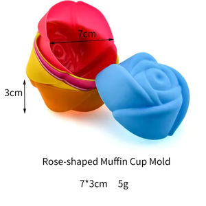 Moules et Doublures en Silicone Réutilisables Personnalisés Sans BPA pour <span class=keywords><strong>Pâtisserie</strong></span>, Gâteaux, Biscuits, Muffins, Écologiques - Product Image 3
