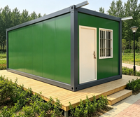 Cabine conteneur à structure en acier prête à l'emploi pour bureau de chantier, poste de garde, dortoir temporaire, salon de ferme