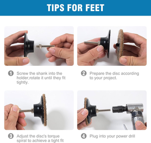 25 Stück Grob schleif scheibe 3 Zoll Schnell wechsels ch eiben 1 Stück Schaft halter für Matrizen schleif scheibe Polier rost Holz schleifen - Product Image 5