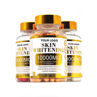 Capsules blanchissantes pour la peau Halal 10000mg Vitamine C L-glutathion Collagène pour les soins de la peau du visage
