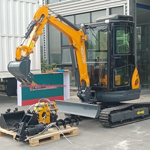 Mini-excavatrice sur chenilles HT25 avec cabine entièrement fermée, machine multifonctionnelle pour travaux d'ingénierie - Product Image 2