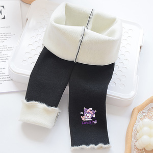 <span class=keywords><strong>Leggings</strong></span> invernali da ragazza con stampa cartoon, casual, caldi, traspiranti, monopezzo, foderati in pile, a gamba dritta, lunghi, ispessiti per uso interno/esterno - Product Image 1