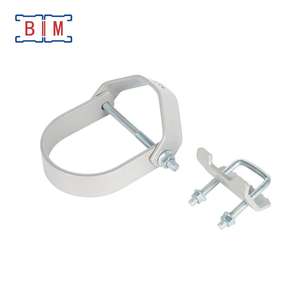 مشبك عارضة على شكل حرف <span class=keywords><strong>U</strong></span> قابل للتعديل من الفولاذ الكربوني مطلي بالبودرة مع صواميل - Product Image 5