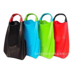 Aletas de natación de silicona con talón abierto para adultos, para entrenamiento de natación - Product Image 5