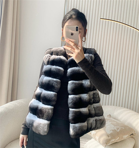 Gilet in Pelliccia di Cincillà di Alta Qualità, Stile Dolce e alla Moda per l'Inverno, Morbidissimo Gilet in Pelliccia di Cincillà, Monopetto, Cappotto in <span class=keywords><strong>Visone</strong></span> - Product Image 2