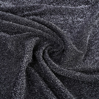 Custom 180Gsm Metallic Yarn Lurex Knit 180Gsm Anti-Static Polyester Stretch Fabric for Swimwear for Suits