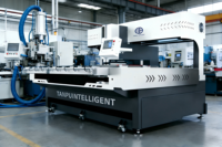 Machine de perçage horizontale à double tête CNC de haute précision pour verre, avec commande PLC par moteur, épaisseur de 4 à 19 mm