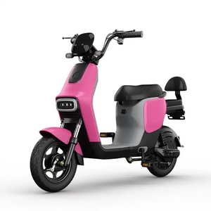 Chinese Factory 14-Inch Electric Scooter New 60V 48V Two-Seats Electric <b>Bicycle</b> with Pedals Electric Motorcycle - Product Image 3