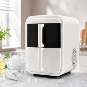 Electric Countertop <b>Nugget</b> <b>Ice</b> <b>Maker</b> Machine 12kg/24h Chewable <b>Ice</b> Compressor Cooling 0.95L Water Tank Touch Button Control - Product Image 1